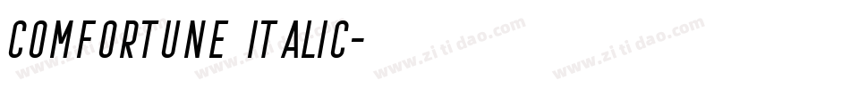 Comfortune Italic字体转换